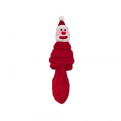 Holiday Santa Crinkle Plush Pet Toy 